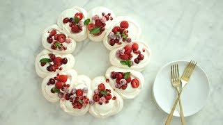 Pavlova Wreath Everyday Food with Sarah Carey [upl. by Aridni]