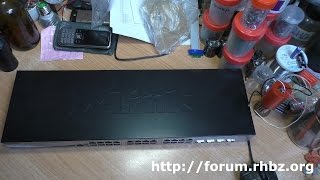 Вскрытие коммутатора DLink DGS121028ME HW A1A [upl. by Stillmann]