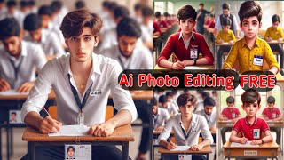 Trending 3D Ai Exam photo Editing Tutorial  Viral ai photo editing Bing image creator [upl. by Kloster]