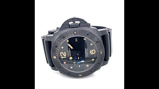 Panerai SUBMERSIBLE CARBOTECH™ 47mm Watch PAM 616 [upl. by Alletnahs422]