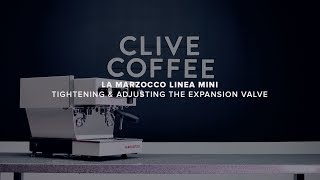 La Marzocco Linea Mini  Tightening And Adjusting The Expansion Valve [upl. by Sallyann]