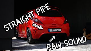 Opel Corsa OPC Straight Pipe Raw Sound  Opel Corsa OPC [upl. by Airtal]