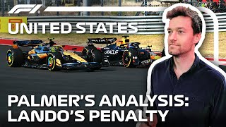 Why Did Lando Norris Receive A Penalty In Austin  Jolyon Palmer’s F1 TV Analysis  Workday [upl. by Hassi]