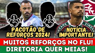 MUITOS REFORÇOS DEVEM PINTAR NO FLUMINENSE PARA 2024 NOTÍCIA QUENTE SOBRE ANDRÉ NO FLU [upl. by Aidin]