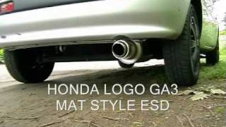 Honda Logo Mat Style EXHAUST ESD [upl. by Erv]