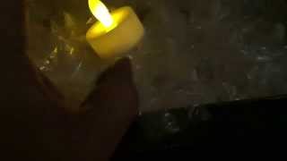 Flameless LED tea light flickering candles for holidays and decorating [upl. by Lamdin]