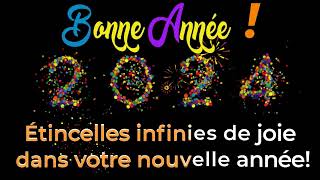 Bonne Année 2024  vidéo pour de joyeuses fêtes et la fin de lannée [upl. by Adihsar]