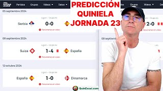 QUINIELA JORNADA 23 ¡Predicción de cada uno de los partidos [upl. by Cloe178]