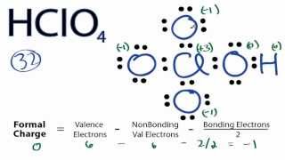 HClO4 Lewis Structure How to Draw the Lewis Structure for HClO4 [upl. by Wedurn486]