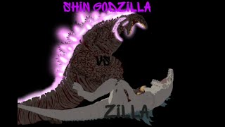 DC2GODZILLA shin godzilla vs zilla [upl. by Ycat84]