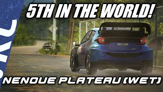 Nenoue Plateau Wet  5TH FROM WORLD RECORD  EA Sports WRC [upl. by Dent]