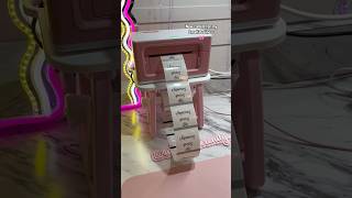 Clear Transparent Labels 🎀 asmrunboxing asmr asmrpackingorders smallbusiness unboxing pink [upl. by Notfa483]