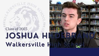 Walkersville High Student Spotlight Joshua Hildebrand [upl. by Lyrak]