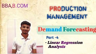 Linear Regression Analysis  Demand Forecasting  Production Management  Part4  Raja Raghav [upl. by Ielirol]