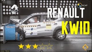 RENAULT KWID SURPREENDE E TIRA 3 ESTRELAS EM TEST CRASH  KMBR [upl. by Plank]