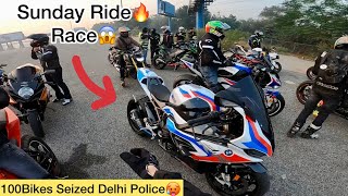 Sunday Ride🔥Cops Vs Superbikes😱 [upl. by Waverly]