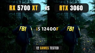 RX 5700 XT vs RTX 3060  i5 12400F  1080p  DLSSFSR  Test In 12 Games [upl. by Buffy27]