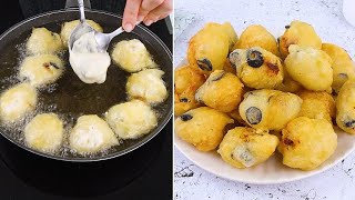 Olive and anchovies Pettole italian fritters a delicious variant of the classic recipe [upl. by Sancha]