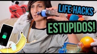 Probando Life hacks ESTUPIDOS [upl. by Deloria703]