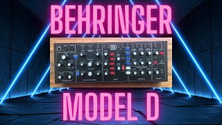 Behringer Model D analog synthesizer  quotModel D Funky Flavorsquot sound demo [upl. by Latea]