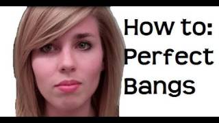 How to  Perfect Side Swept Bangs and Volume Tutorial [upl. by Nylicaj]