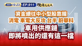 第911集｜資金續往中小型股靠攏 消電 車電大反攻 台半 蔚華科 車用供應鏈即將噴出的還有這一檔｜20241023｜陳建誠 分析師｜股海大丈夫 [upl. by Selestina57]