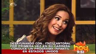 Itati Cantoral en HOY [upl. by Nuawed]