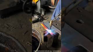 Heat  treat the kitchen knife with a gas  welding torch [upl. by Nel]