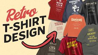 Creating Retro Typography TShirt Designs That Sell [upl. by Berky]