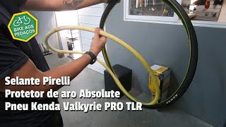 Review protetor aro Absolute selante Pirelli e pneu Kenda [upl. by Modeerf52]