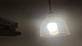 Clear Seeded Glass Pendant Ceiling Light [upl. by Asilet31]