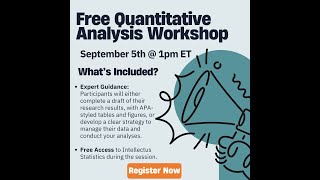 Quantitative Analysis Workshop 9 5 24 [upl. by Dorrahs602]