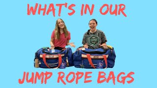 Whats in our jump rope bags [upl. by Kenweigh]