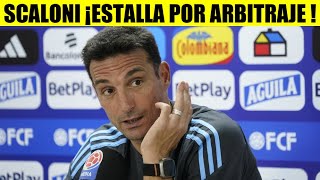 Seleccion COLOMBIA Lionel SCALONI DT ARGENTINA 3STALLA POR ARBITRAJE [upl. by Halie]