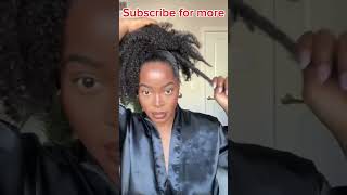 Curly Hairstyle😎Wrap Around Drawstring Ponytail For Black Women Natural Clip In Ponytail elfinhair [upl. by Ecinej]