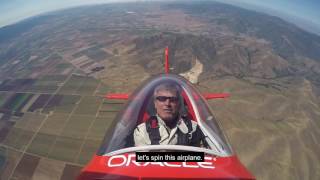 Aerobatic Champion Demonstrates Loops and Spins [upl. by Rosenzweig]