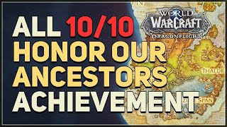 Honor Our Ancestors WoW Achievement [upl. by Airetak]