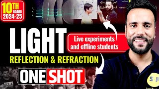 Light Reflection and Refraction with Experiment One Shot 202425  Class 10th Science By Ashu Sir [upl. by Nonnerb]