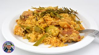 PAELLA VALENCIANA AUTÉNTICA 🥘  paella recipe  spanish paella  gastronomia [upl. by Regine]