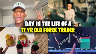 DAY IN THE LIFE OF A 17 YR OLD FUNDED TRADER [upl. by Hsital]