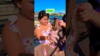 Little sister STUNG by GIANT OCTOPUS [upl. by Imaon]