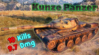 Kunze Panzer  10 Frags 97K Damage Master by player QuasarPower [upl. by Yelsa536]