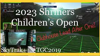 2023 Shriners Childrens Open  Round 1 of 2  Riding on top the leaderboard SkyTrak with TGC2019 [upl. by Trembly]