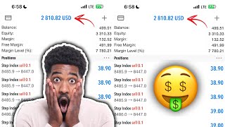 Step index winning strategy revealed‼️ i made 2800 doing this🤑🔥 stepindex deriv [upl. by Raines934]