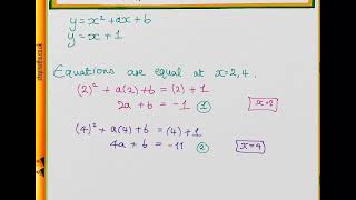 NSAA 2016 Section 1  Q16 Maths  Intersection of 2 lines  Worked Solution [upl. by Wyatan]