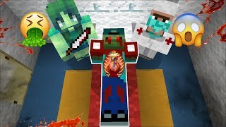 MC NAVEED GOES INSIDE MARK THE FRIENDLY ZOMBIE TO HELP HIM SURVIVE HIS CAR CRASH MOD Minecraft [upl. by Dulce74]