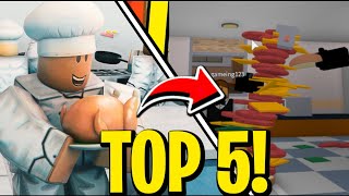 Top 5 Roblox Cooking Games [upl. by Ajani]