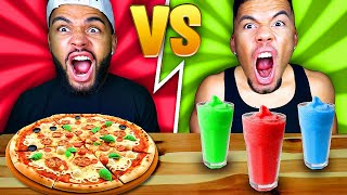 ECHTES ESSEN VS SMOOTHIE ESSEN CHALLENGE [upl. by Byran]