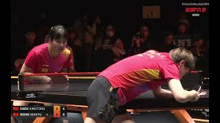 FINAL MULHERES  WANG MANYU vs CHEN XINTONG  WTT FUKUOKA JAPÃO 2024 [upl. by Klinges]