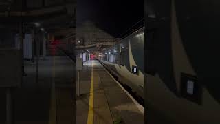 Caledonian Sleeper hauled by 92018 departing from Preston at 3AM [upl. by Luebke481]